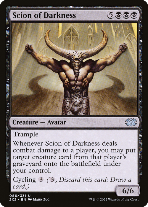Scion of Darkness (2X2-086) - Double Masters 2022 Foil