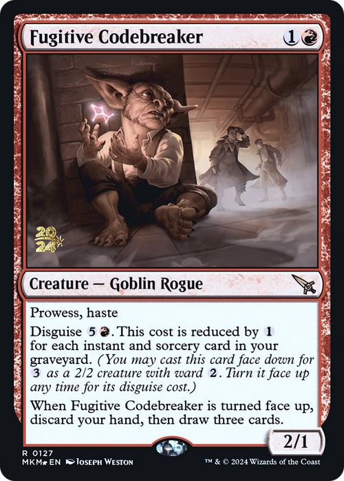 Fugitive Codebreaker (PRE-127) - Murders at Karlov Manor Promos Foil