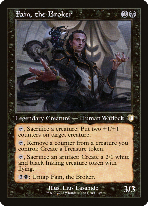 Fain, the Broker (Retro Frame) (BRC-105) - The Brothers' War Commander