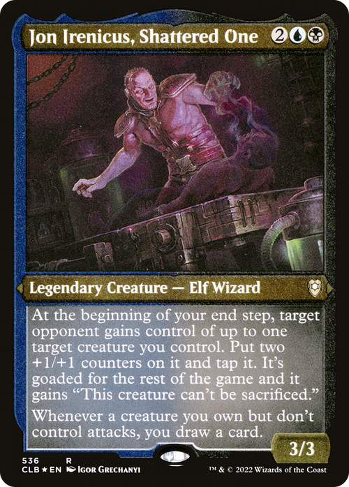 Jon Irenicus, Shattered One (Foil Etched) (CLB-536) - Commander Legends: Battle for Baldur's Gate Foil