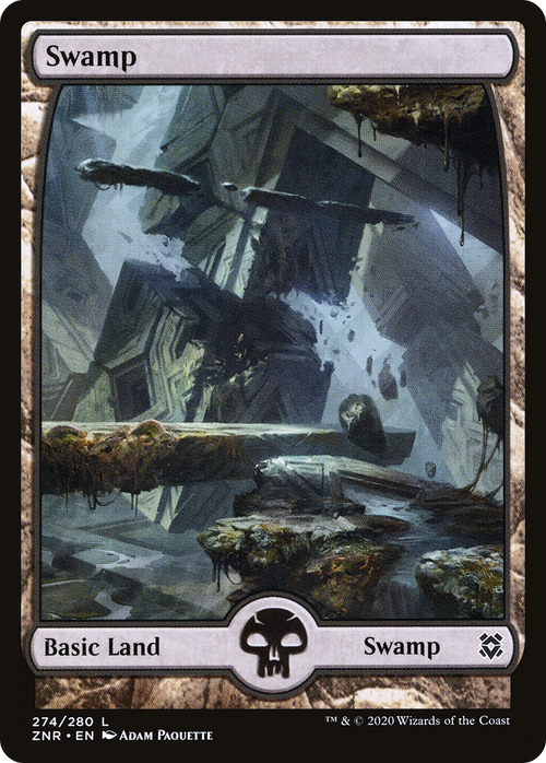 Swamp (274) - Full Art (ZNR-274) - Zendikar Rising