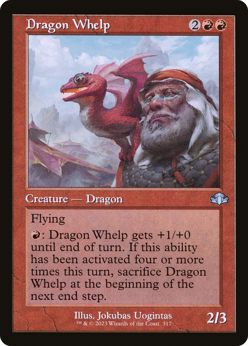 Dragon Whelp (Retro Frame) (DMR-317) - Dominaria Remastered