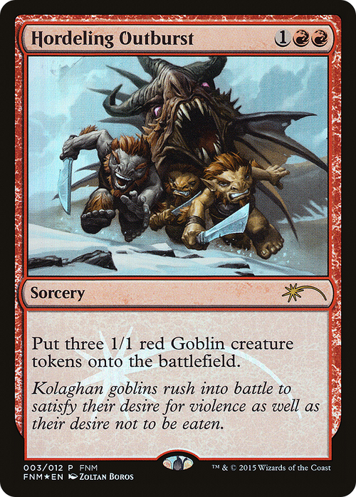 Hordeling Outburst (FNM-003) - Friday Night Magic 2015 Foil
