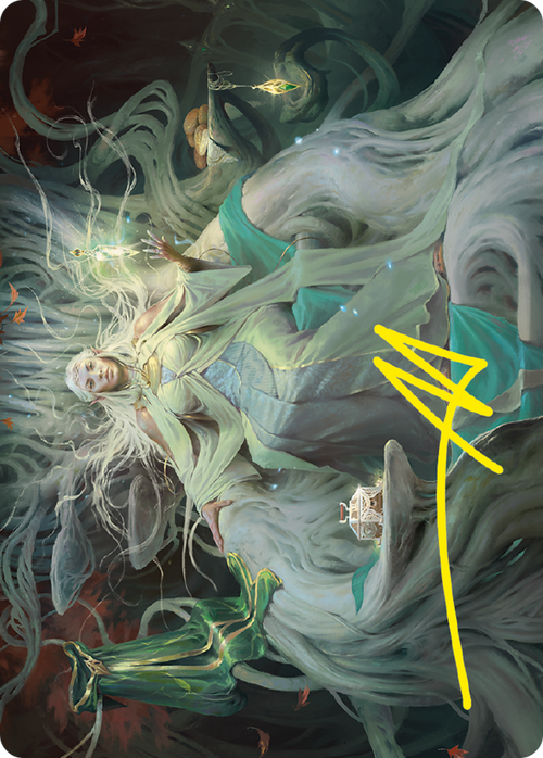Galadriel, Gift-Giver // Galadriel, Gift-Giver (ALTR-035) - Tales of Middle-earth Art Series (Borderless) Foil