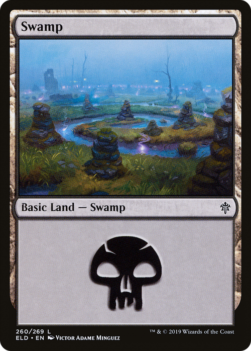 Swamp (260) (ELD-260) - Throne of Eldraine