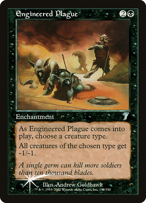 Engineered Plague (7ED-133) - 7th Edition Foil