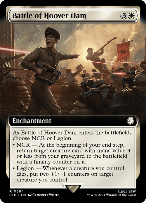 Battle of Hoover Dam (Extended Art) (PIP-364) - Fallout: (Extended Art) Foil