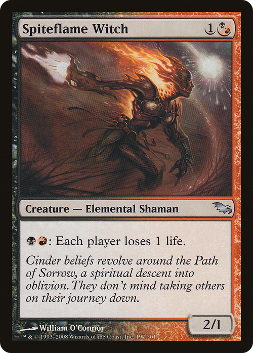 Spiteflame Witch (SHM-197) - Shadowmoor