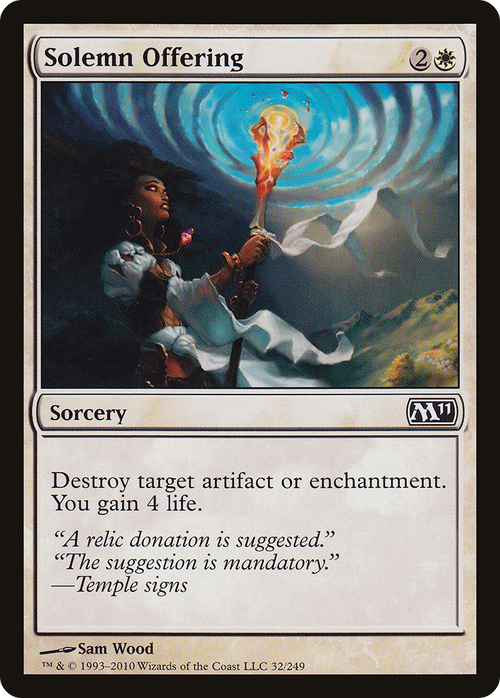 Solemn Offering (M11-032) - Magic 2011