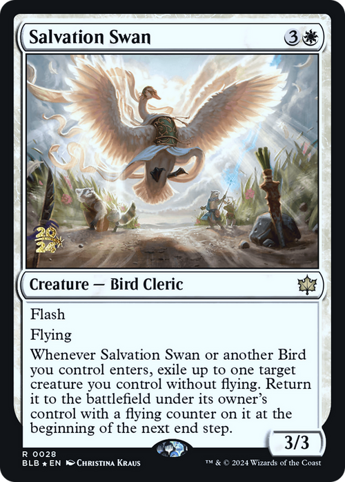 Salvation Swan (PRE-028) - Bloomburrow Promos Foil