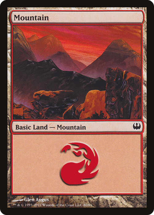 Mountain (80) (DDG-080) - Duel Decks: Knights vs. Dragons