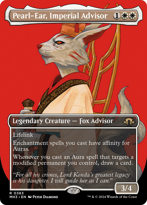 Pearl-Ear, Imperial Advisor (Borderless) (MH3-363) - Modern Horizons 3
