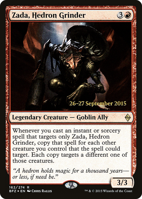 Zada, Hedron Grinder (PRE-162S) - Battle for Zendikar Promos Foil