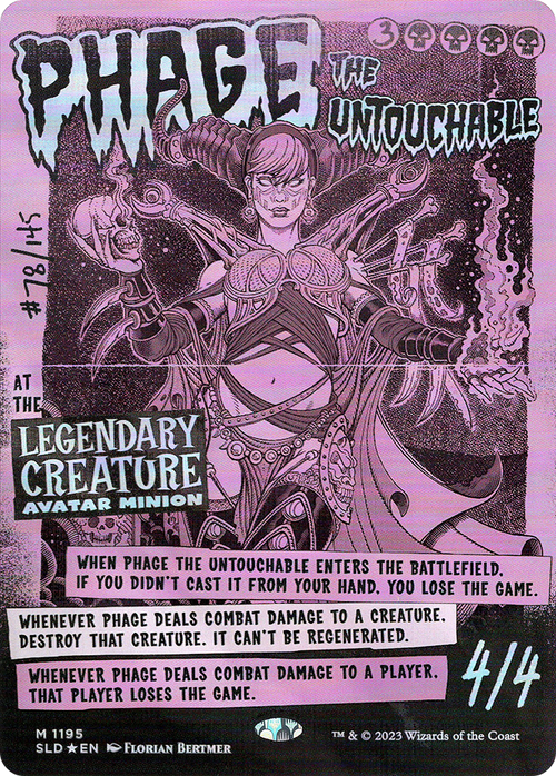 Phage the Untouchable (SLD-1195) - Secret Lair Drop (Borderless) Foil