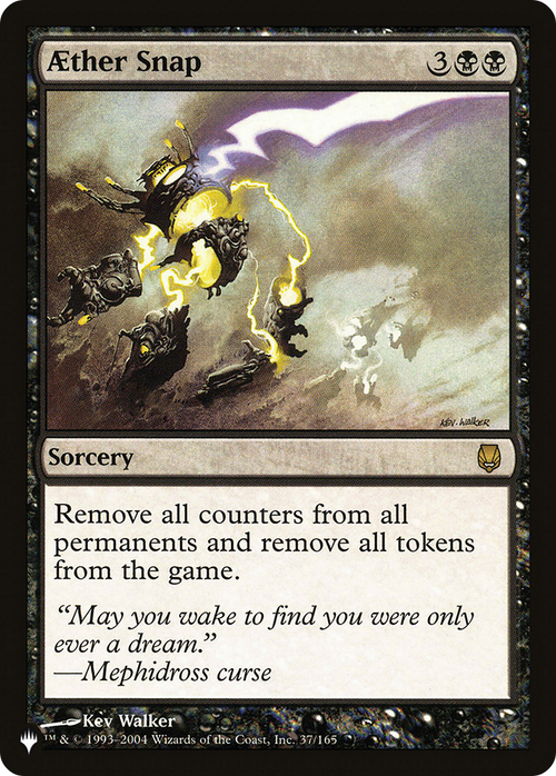 Aether Snap (LIST-37/165) - The List