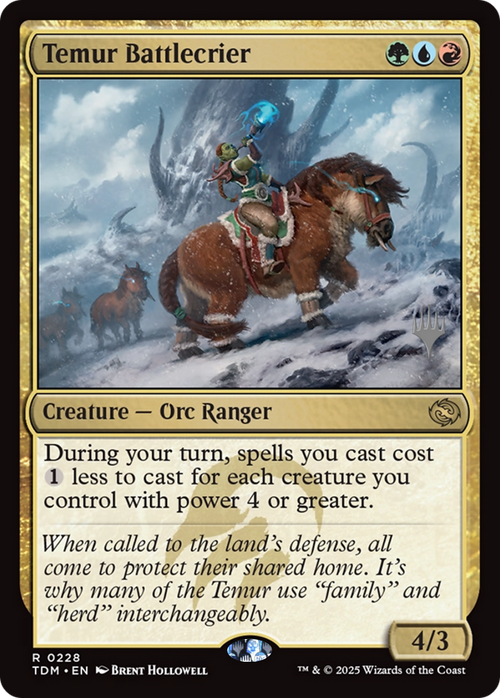 Temur Battlecrier (PPTDM-228P) - Promo Pack: Tarkir: Dragonstorm