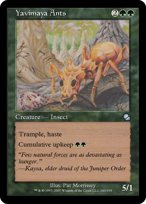 Yavimaya Ants (ME1-140) - Masters Edition Foil