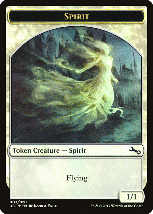 Spirit Token (UST-003) - Unstable Tokens Foil