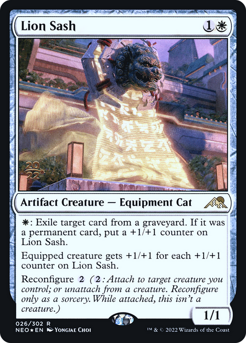 Lion Sash (PRE-026) - Kamigawa: Neon Dynasty Promos Foil