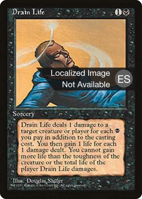 Drain Life (4BB-016) - Fourth Edition Foreign Black Border