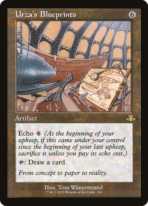 Urza's Blueprints (Retro Frame) (DMR-391) - Dominaria Remastered Foil