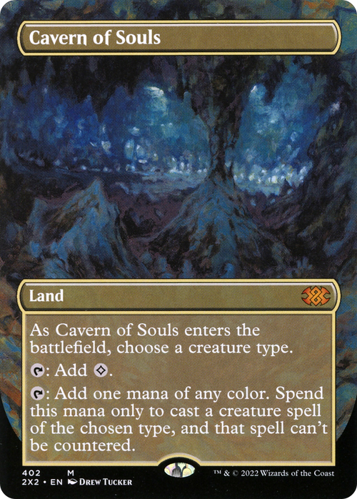 Cavern of Souls (Borderless) (2X2-402) - Double Masters 2022 Foil