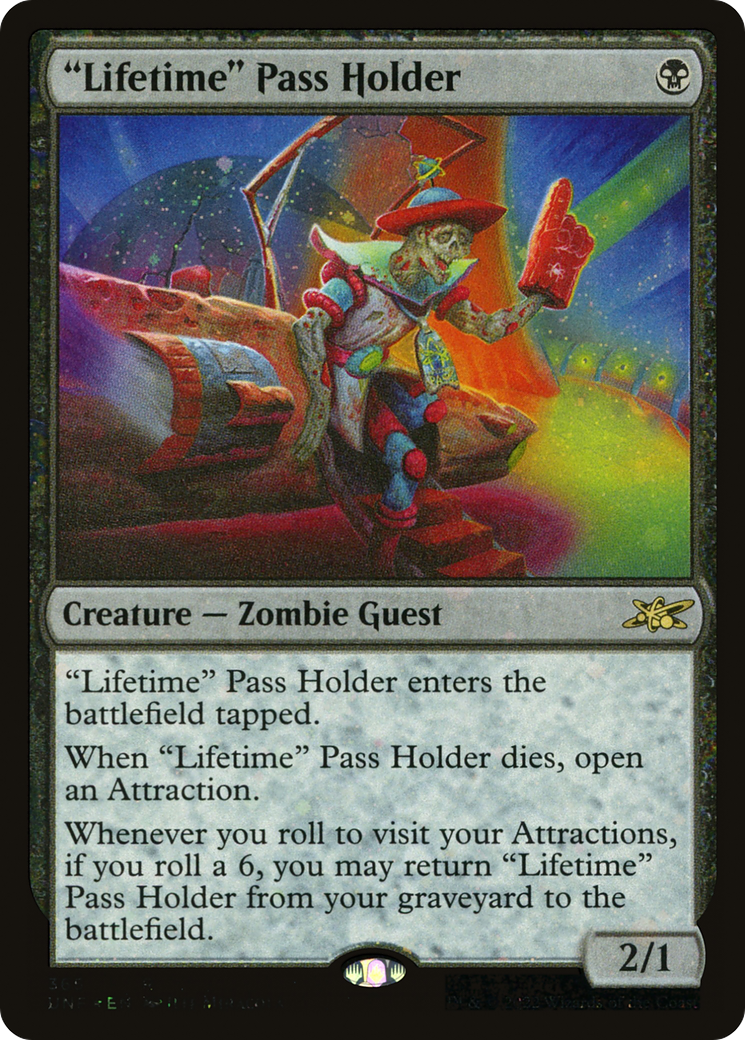 "Lifetime" Pass Holder (Galaxy Foil) (UNF-365) - Unfinity Foil