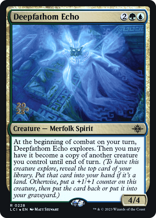 Deepfathom Echo (PRE-228) - The Lost Caverns of Ixalan Promos Foil