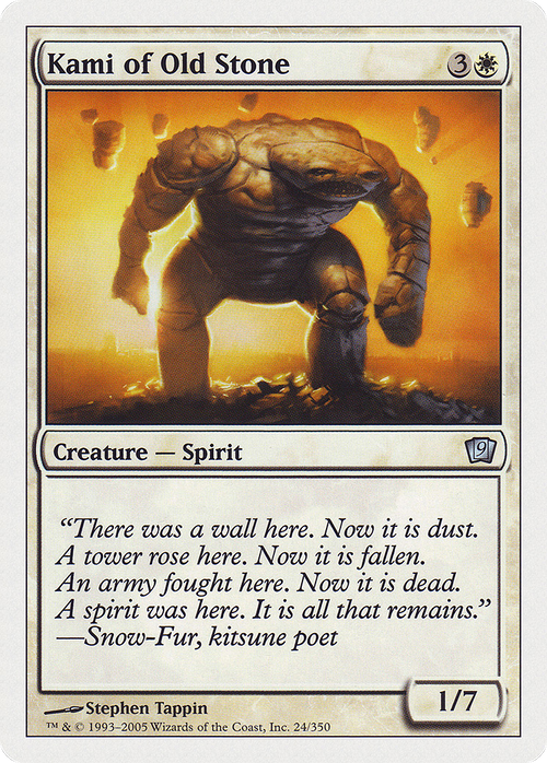 Kami of Old Stone (9ED-024) - 9th Edition Foil