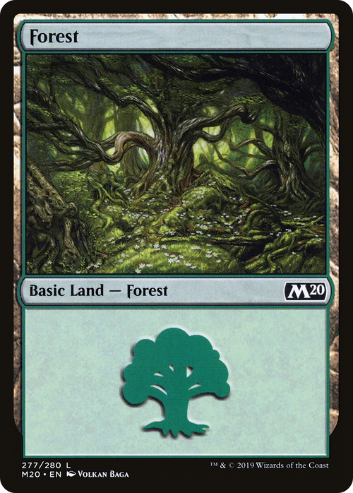 Forest (M20-277) - Core Set 2020 Foil