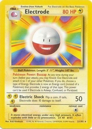 Electrode 021  Base Set - Rare