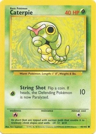 Caterpie 045  Base Set - Common