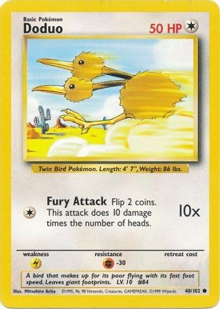 Doduo 048  Base Set - Common