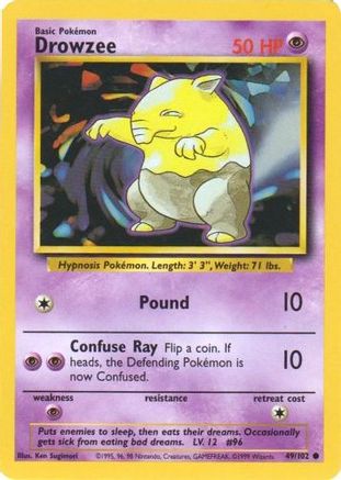 Drowzee 049  Base Set - Common