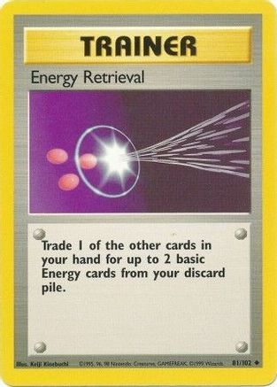 Energy Retrieval 081  Base Set - Uncommon