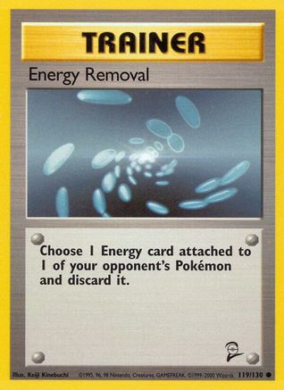Energy Removal 119  Base Set 2 - Common