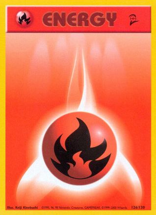 Fire Energy 126  Base Set 2 - Common