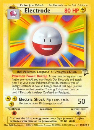 Electrode 025  Base Set 2 - Rare