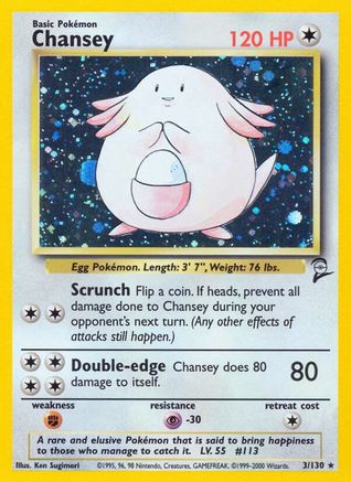 Chansey 003  - Holofoil Base Set 2 - Holo Rare
