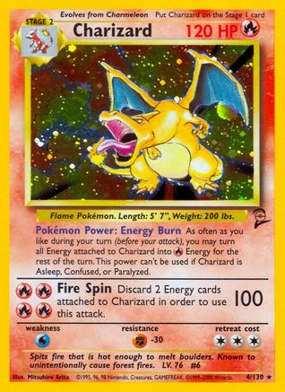 Charizard 004  - Holofoil Base Set 2 - Holo Rare