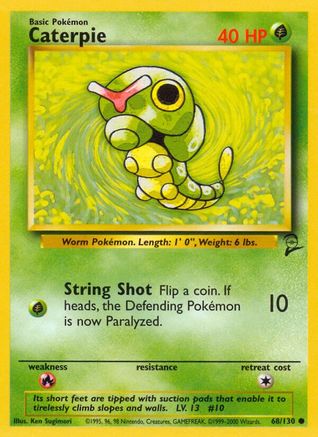 Caterpie 068  Base Set 2 - Common