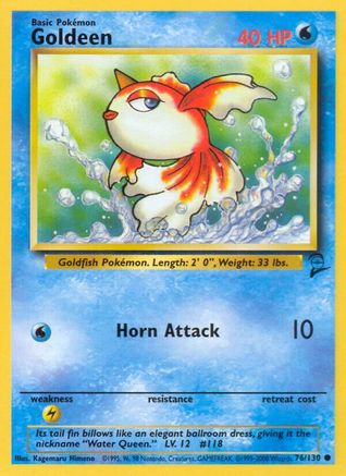 Goldeen 076  Base Set 2 - Common