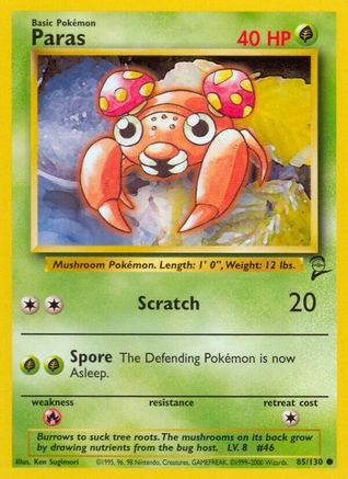 Paras 085/130  Base Set 2 - Common