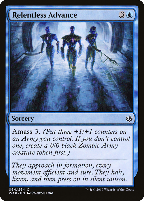 Relentless Advance (WAR-064) - War of the Spark Foil