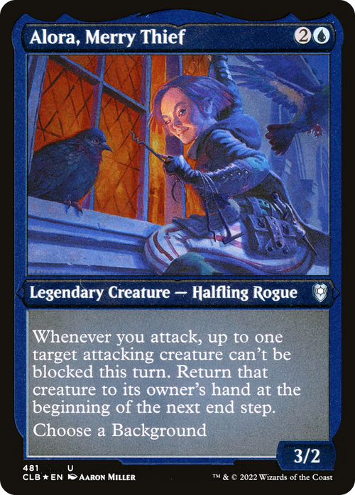 Alora, Merry Thief (Foil Etched) (CLB-481) - Commander Legends: Battle for Baldur's Gate Foil