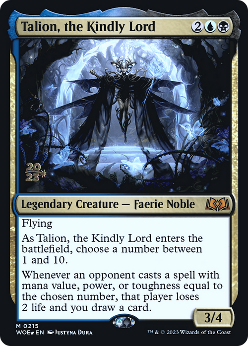 Talion, the Kindly Lord (PRE-215) - Wilds of Eldraine Promos Foil