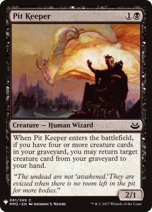 Pit Keeper (LIST-MM3-81) - The List
