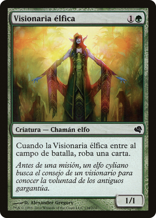Elvish Visionary (Spanish) - "Visionaria elfica" (PS11-134) - Salvat 2011
