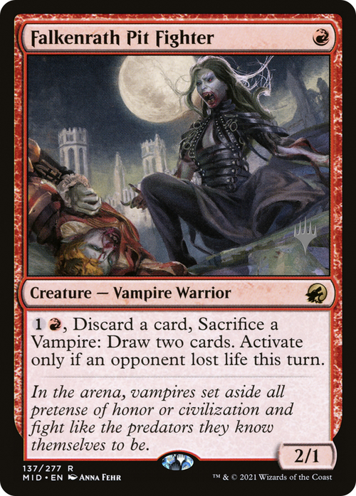 Falkenrath Pit Fighter (PPMID-137P) - Innistrad: Midnight Hunt Promos Foil