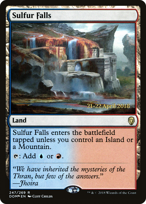 Sulfur Falls (PRE-247S) - Dominaria Promos Foil